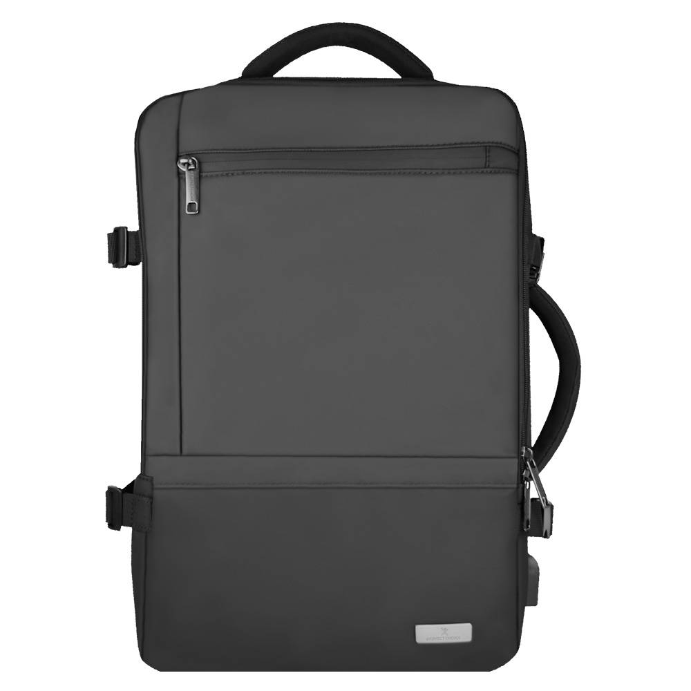 Mochila Expandible de viaje para Laptop con Sujetador para Maleta Travela Color Negro | PERFECT CHOICE MALGEN4530