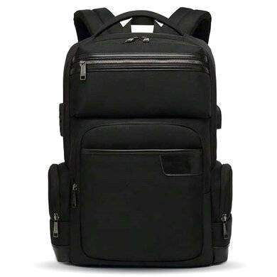 MOCHILA BACKPACK 15 A 17 PULGADAS, ANTIRROBO, PARA LAPTOP, MODELO MONACO, NEGRO, 406238 BROBOTIX