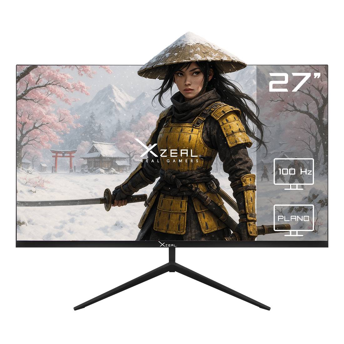 Monitor Xzeal 27 Xzeal XST590-1 Panel Plano VA FHD 100Hz 5ms 1xVGA + 1xHDMI + Vesa 100x100mm Negro MONSTY410