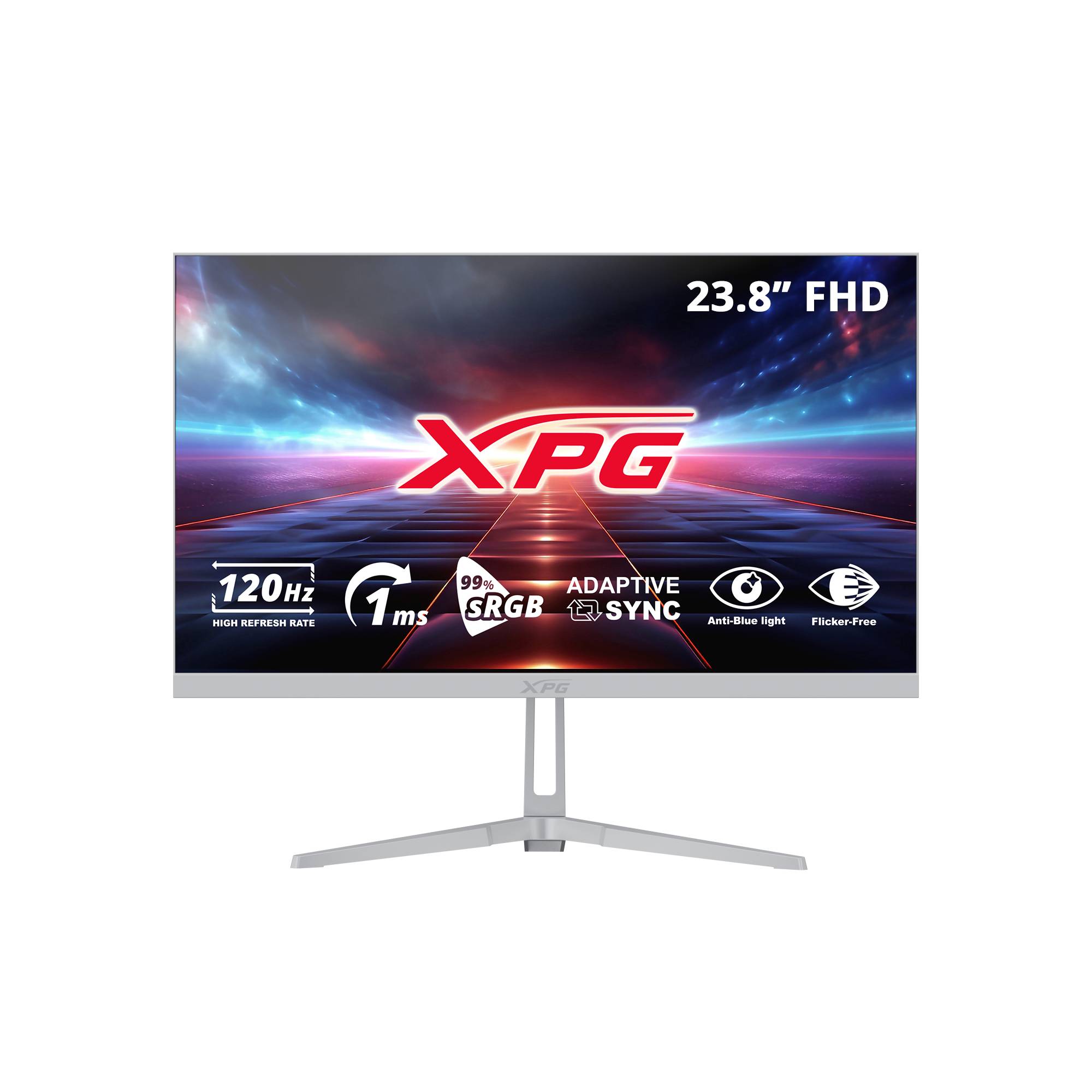 Monitor Gaming XPG 24 120Hz RIFT R24F2. Resolución: 1920×1080(FHD). Respuesta: 1ms(MPRT), Puertos: HDMI 2.0x1, Display 1.2 x1. Negro RIFT R24F2-WHCMX