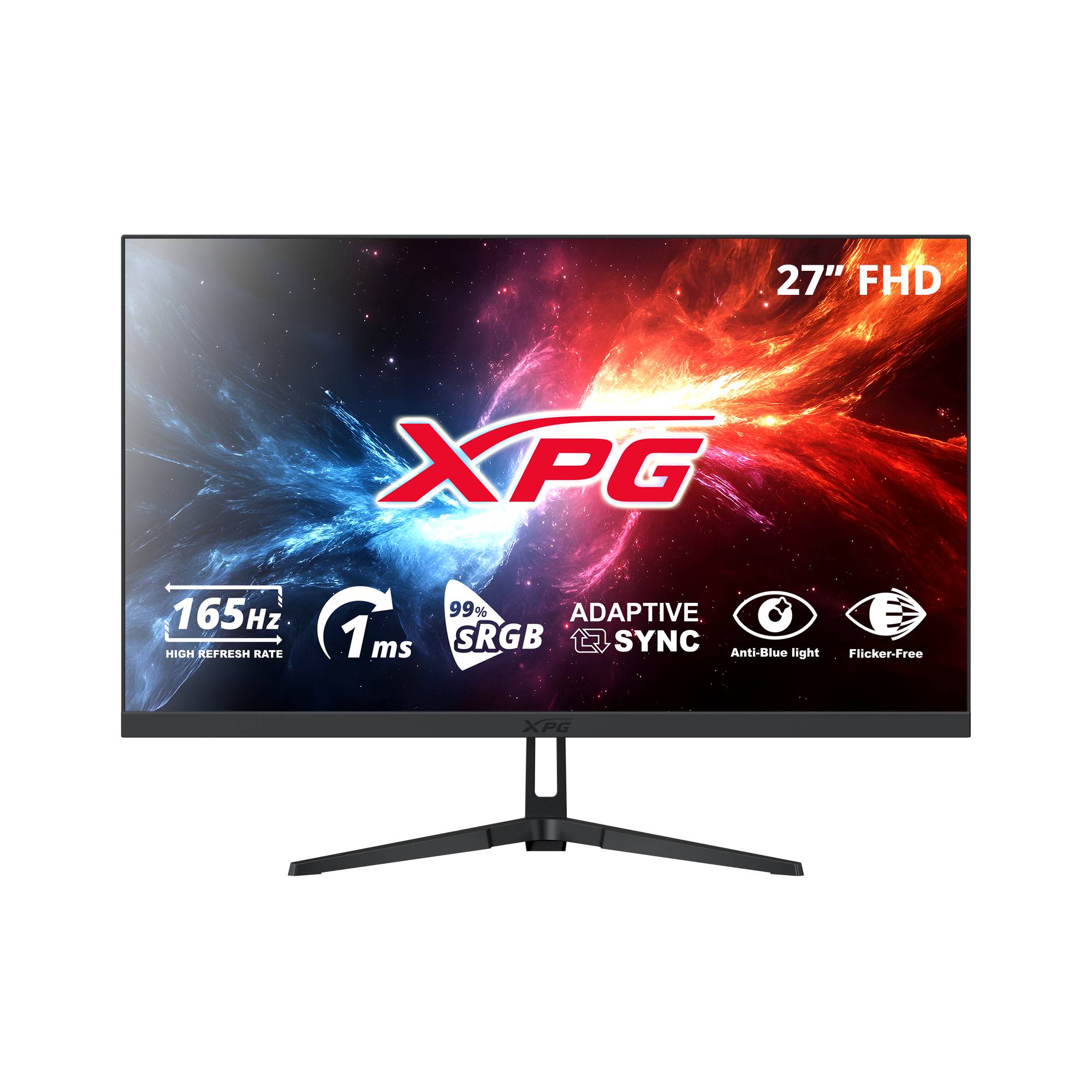 Monitor Gaming XPG 27 Pulgadas RIFT R27F6 165Hz. Resolución: 1920×1080(FHD). Respuesta: 1ms(MPRT), Puertos: HDMI 2.0x1, Display 1.4x1. Negro. RIFT R27F6-BK