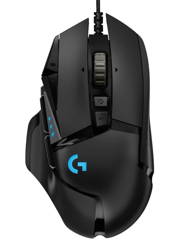Mouse Alámbrico LOGITECH G502 HERO, Negro, 11, Alámbrico, Óptico, 16000 DPI MOULOG1910