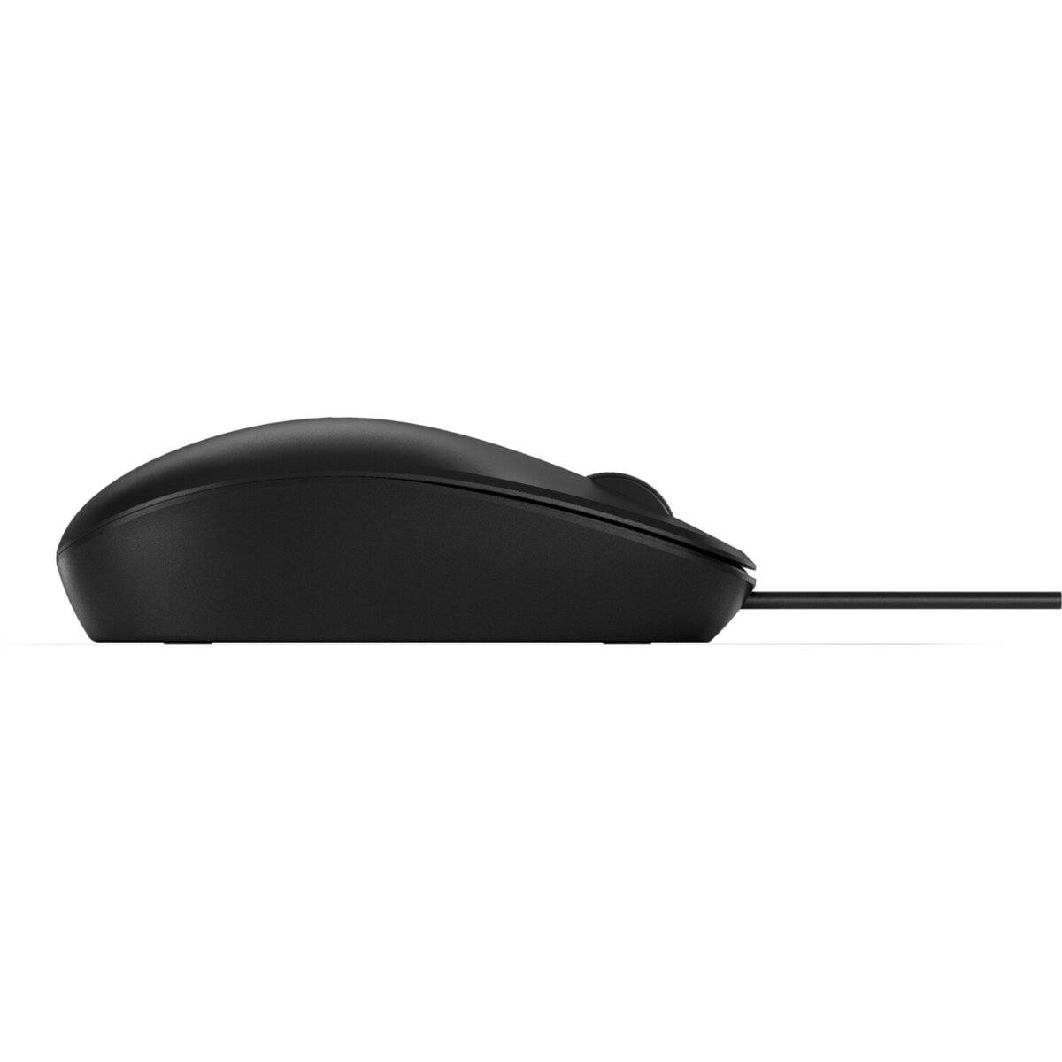 Mouse HP Láser HP 125 (265A9UT). Color negro, largo del cable 180 cm, USB Type-A con cable MOUHPI110
