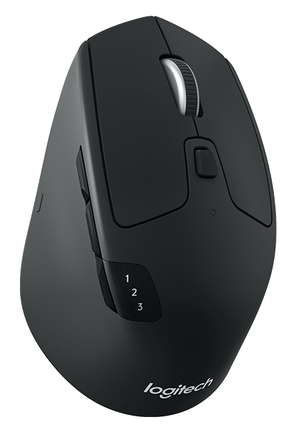Mouse Inalambrico LOGITECH  M720 TRIATHLON, Negro, Bluetooth, EASY-SWITCH MOULOG1660