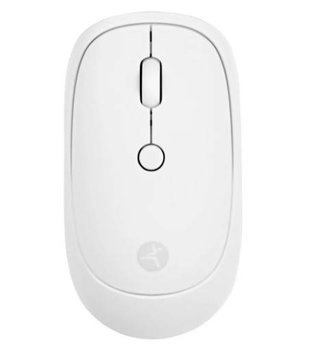 Mouse Inálambrico TechZone terminado rubber silencioso color blanco MOUTCH1030