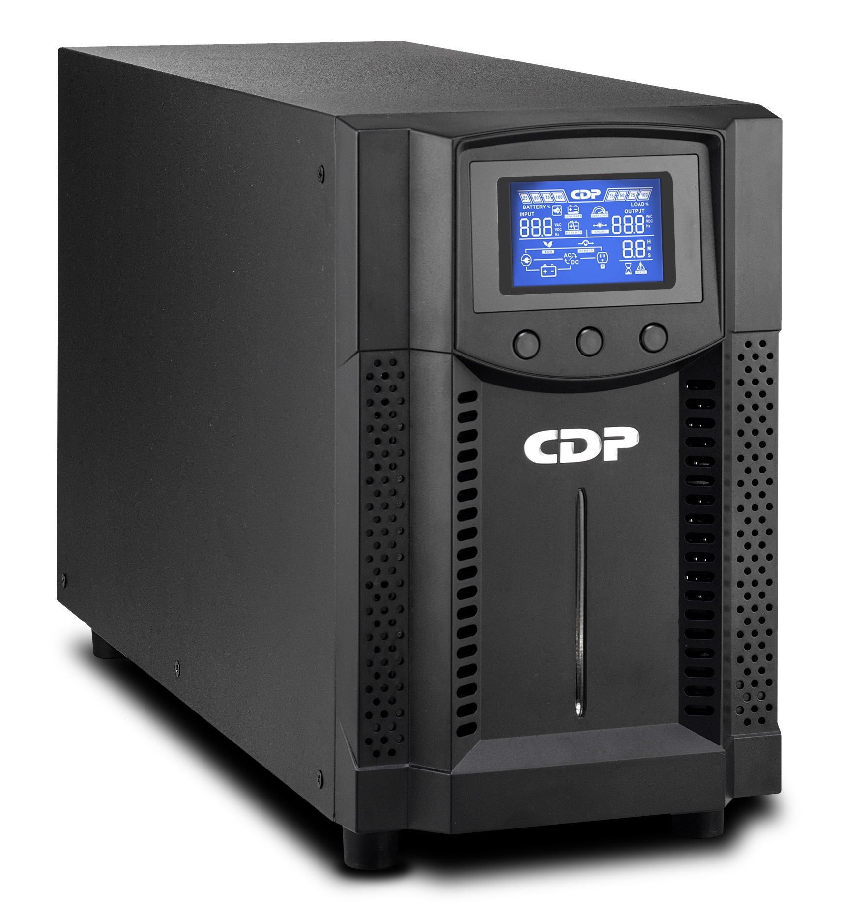 No-Break CDP UPO11-3AX 3000VA/3000W FP 1.0 Online UPS Torre, LCD UL, FCC, CE 120 Vac NBKCDP1110