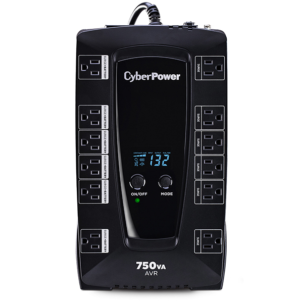 No-Break CyberPower AVRG750LCD, 750 VA, 450 W, Negro NBKCYP1000
