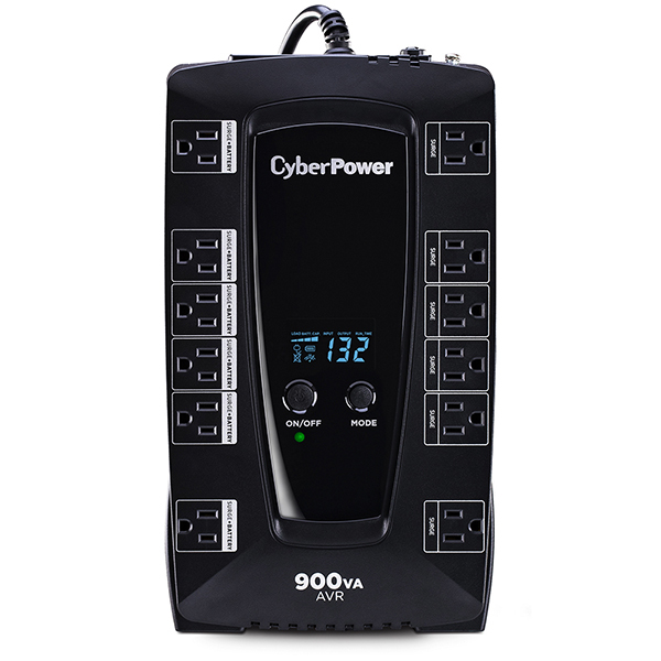 No-Break CyberPower AVRG900LCD, 900 VA, 480 W, Negro NBKCYP1030