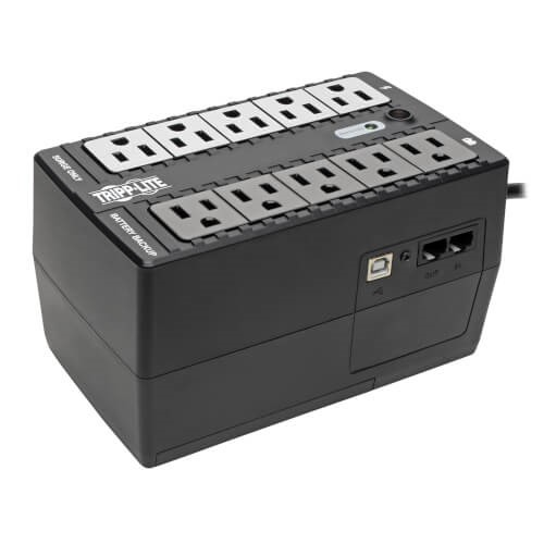 No-Break TRIPP-LITE INTERNET550U, 550 VA, 300 W, Negro, Hogar y Oficina NBKTRL190