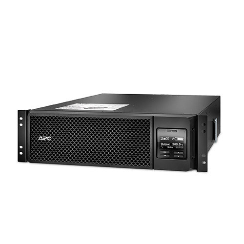 No Break capacidad 5000vas, 4800 watts, 208v, APC SRT5KRMXLT, 5000 VA, 4250 W, 1,50 h, Negro, Industrial y Oficina