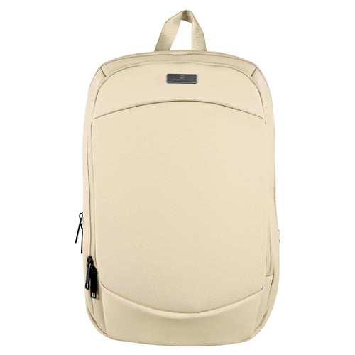 PC-085096 Mochila para laptop 15.6 Anti-salpicaduras Expandible Modelo Obsidia Color Taupe | PERFECT CHOICE: Perfecta para laptops de hasta 15.6 Pulgadas MALGEN4760