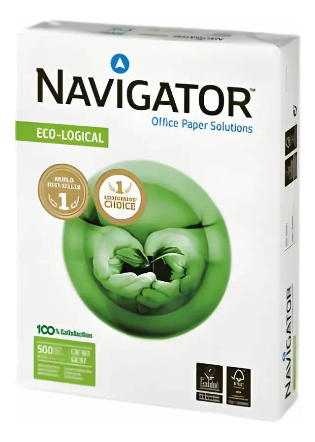 Papel  Bond Navigator 802839500207 Tamaño Carta con 10 resmas  de 500 hojas de 70 gramos y blancura de 96 PAPNAV010
