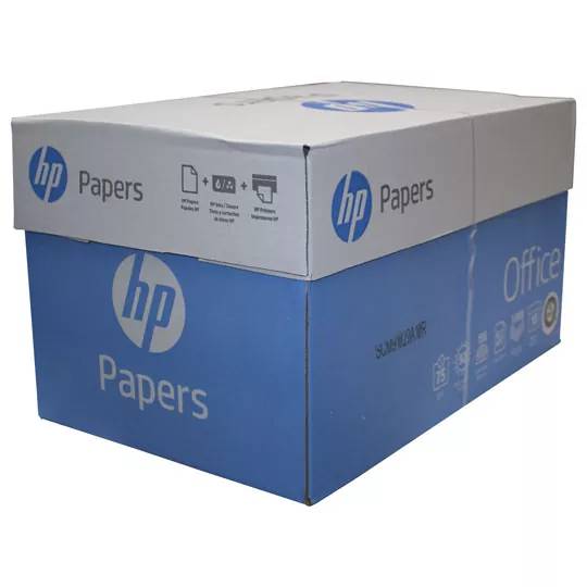 Papel tamaño carta color blanco marca HP 764025932868 75gr 92% blancura 10 resmas con  500 hojas cada una PAPHPB010