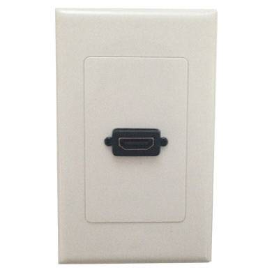 TAPA - FACEPLATE DE 1 PANEL CON JACK HDMI HEMBRA 90 GRADOS, UNIVERSAL, STANDARD
