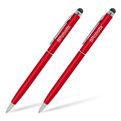 Pluma Stylus Tablet Duopk RJ BROBOTIX 6000427 , Roja