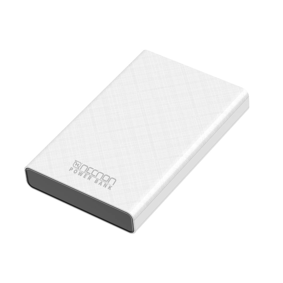 Power Bank NPW-05TC Necnon 5000mAh entrada y salida doble USB 5V/2.1 y tipo C 5V/2.1A. 1 A 2 CARGAS indicador de carga con luz LED, bateria de 5,000 mAH BATNNN130