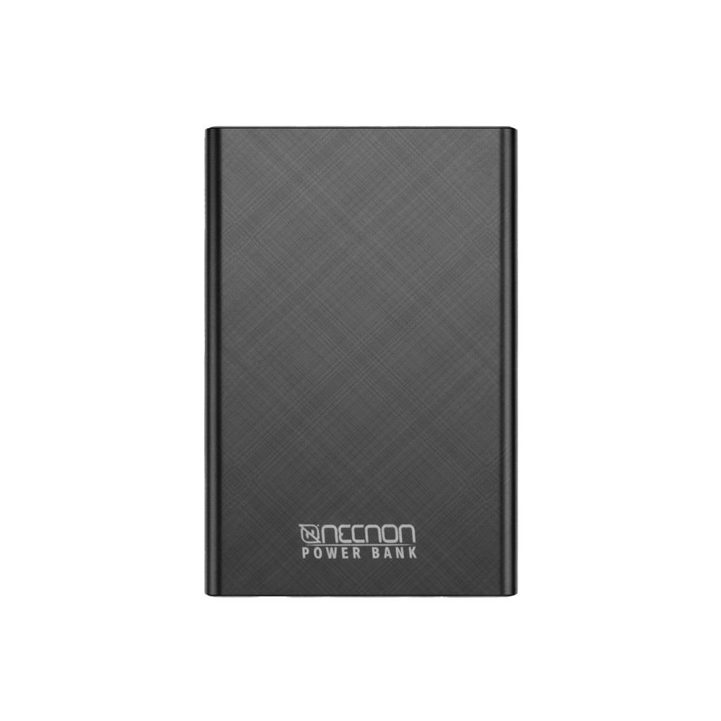 Power Bank NPW-05TC Necnon 5000mAh entrada y salida doble USB 5V/2.1 y tipo C 5V/2.1A. 1 A 2 CARGAS indicador de carga con luz LED, bateria de 5,000 mAH BATNNN120