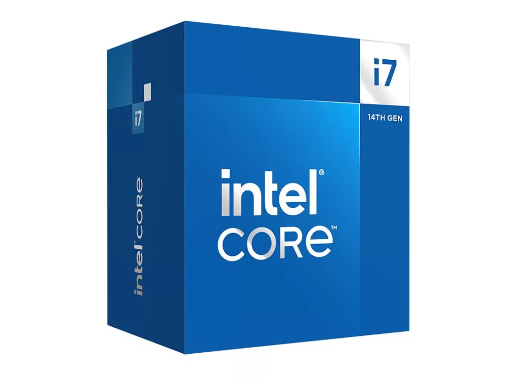 Procesador IntelCore i7-14700F de 5.4 GHz Max Turbo, 20 Core, 28 Threads, 33Mb Smart Cache con disipador, requiere GRÁFICO(MOTHERBOARD LGA1700)