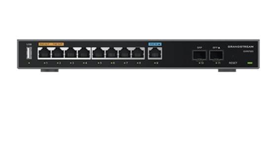 Router Gigabit VPN con 2 puertos Gigabit SFP y 9 puertos Gigabit Etherne, 2.2Gbps, Soporta hasta 100 tuneles VPN, compatible con GWN Cloud