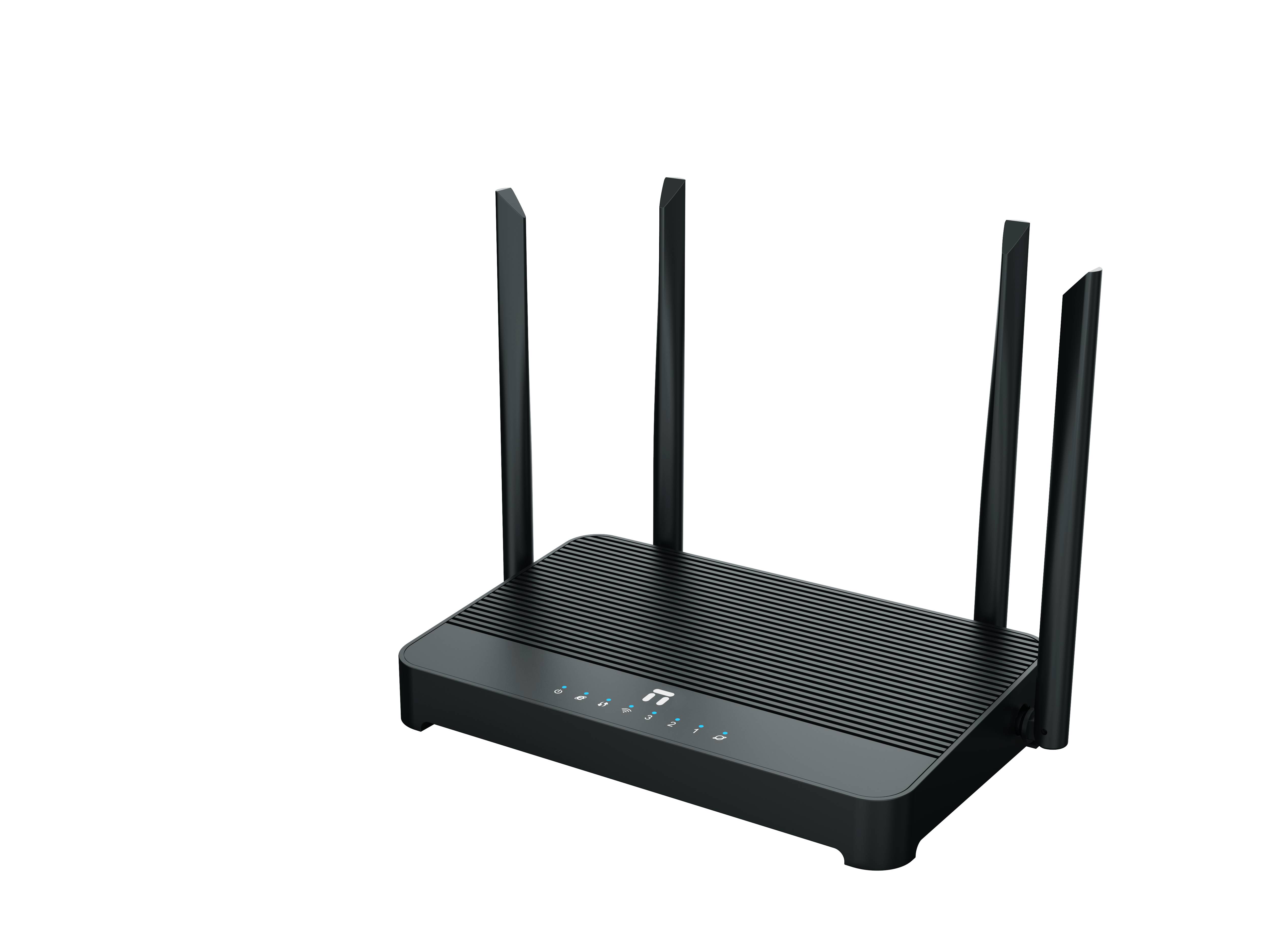 Netis Router Inalámbrico NX31 (AX3000), 4 puertos, WIFI 6, 3000 Mbps, Router, AP, 4 Antenas de 5 dBi