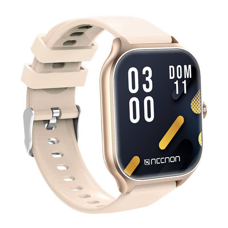 SMARTWATCH NSW-101 2.01  IP67 BT 5.0 APP FITPRO BAT 180 mAH MIDE CALORIAS FC CON VIBRACIÓN MULTIMEDIA FUNCIÓN BUSCAR Y FOTOS A DISTANCIA BEIGE/DORADO ACCNNN370