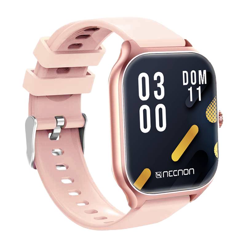 SMARTWATCH NSW-101 2.01  IP67 BT 5.0 APP FITPRO BAT 180 mAH MIDE CALORIAS FC CON VIBRACIÓN MULTIMEDIA FUNCIÓN BUSCAR Y FOTOS A DISTANCIA ROSA/OROROSA ACCNNN380