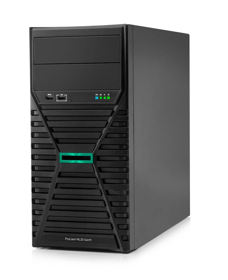HPE ProLiant ML30 Gen11 6325P 3.5GHz 4c 1P 1x32GB-U 4LFF-NHP con dos discos de 1TB SATA HDD