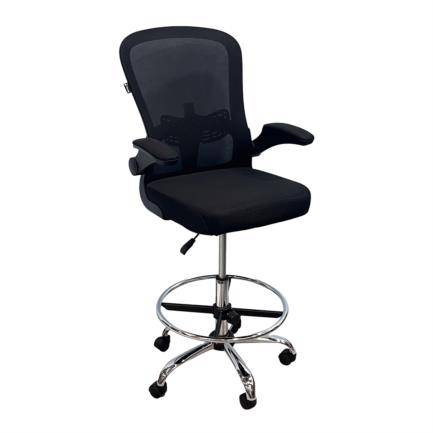 Silla Alta Nextep Descansa brazos Ajustable con Reposapiés color Negro Ajustable Diseño con soporte Lumbar Ajustable SILNEX120