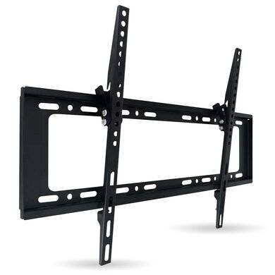 SOPORTE DE PARED FIJO PARA TV DE 32 A 85 PULGADAS, DE ACERO, RESISTENCIA 55KG, C/INCLINACIÓN DE 12 GRADOS, 406047, BROBOTIX