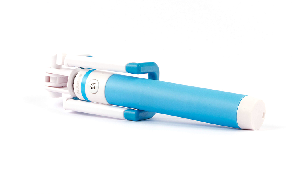 Soporte para selfies Naceb Technology , Azul, Sistemas Android y IOS ACCNCB310