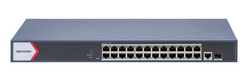 DS-3E1526P-EI Switch Gigabit PoE+ / Monitoreable / 24 Puertos 1000 Mbps PoE+ / 1 Puerto 100 uplink / 1 Puerto 1000 Mbps Uplink