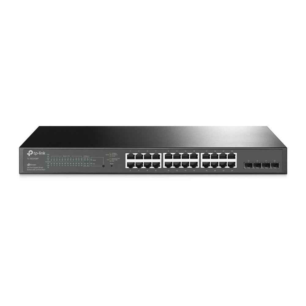 Switch TP-LINK SG2428P, Negro, 250 W