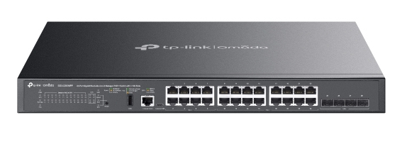 Switch TP-LINK SG5428XMPP, Negro, 587,7 W, 24 puertos