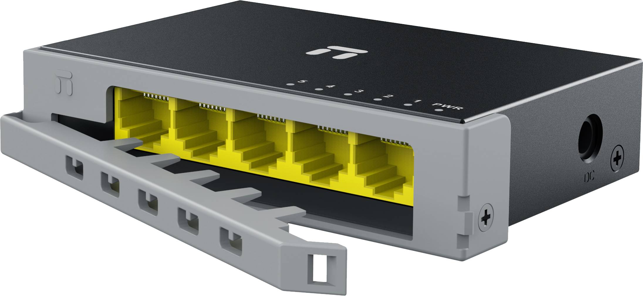 Switch NETIS modelo ST105GD, 5 puertos Gigabit, Switch de escritorio, carcasa metálica con Seguro de conector incorporado, No administrable