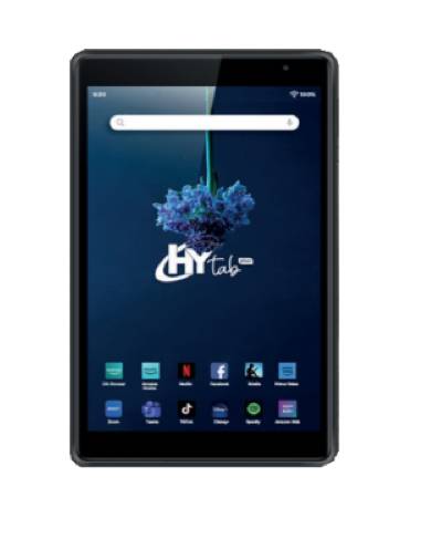 Tableta Hyundai Plus HT8WB3RBK01, 8 Pulgadas, 4GB/64GB, 8MP/13MP, Android 13,AX WiFi, Rubber Oil Plastic–Incluye Stylus Pen, Audífonos y Protector de Panta TLCHYU380