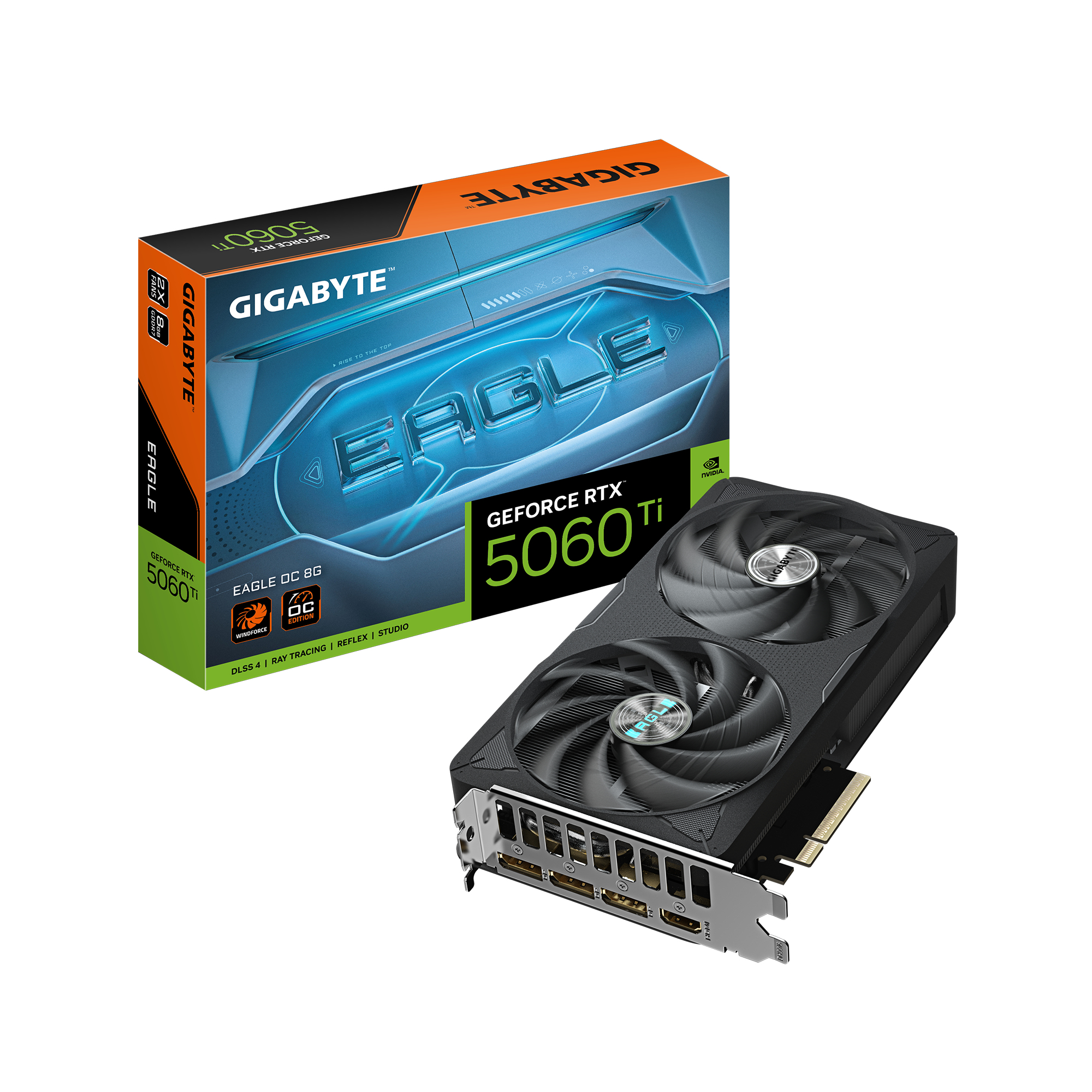 TARJETA DE VIDEO GIGABYTE RTX GV-N506TEAGLE OC-8GD, 8GB, 128 BITS, GDDR7, PCI-E 5.0
