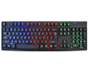 Teclado BROBOTIX 841581, USB, Negro