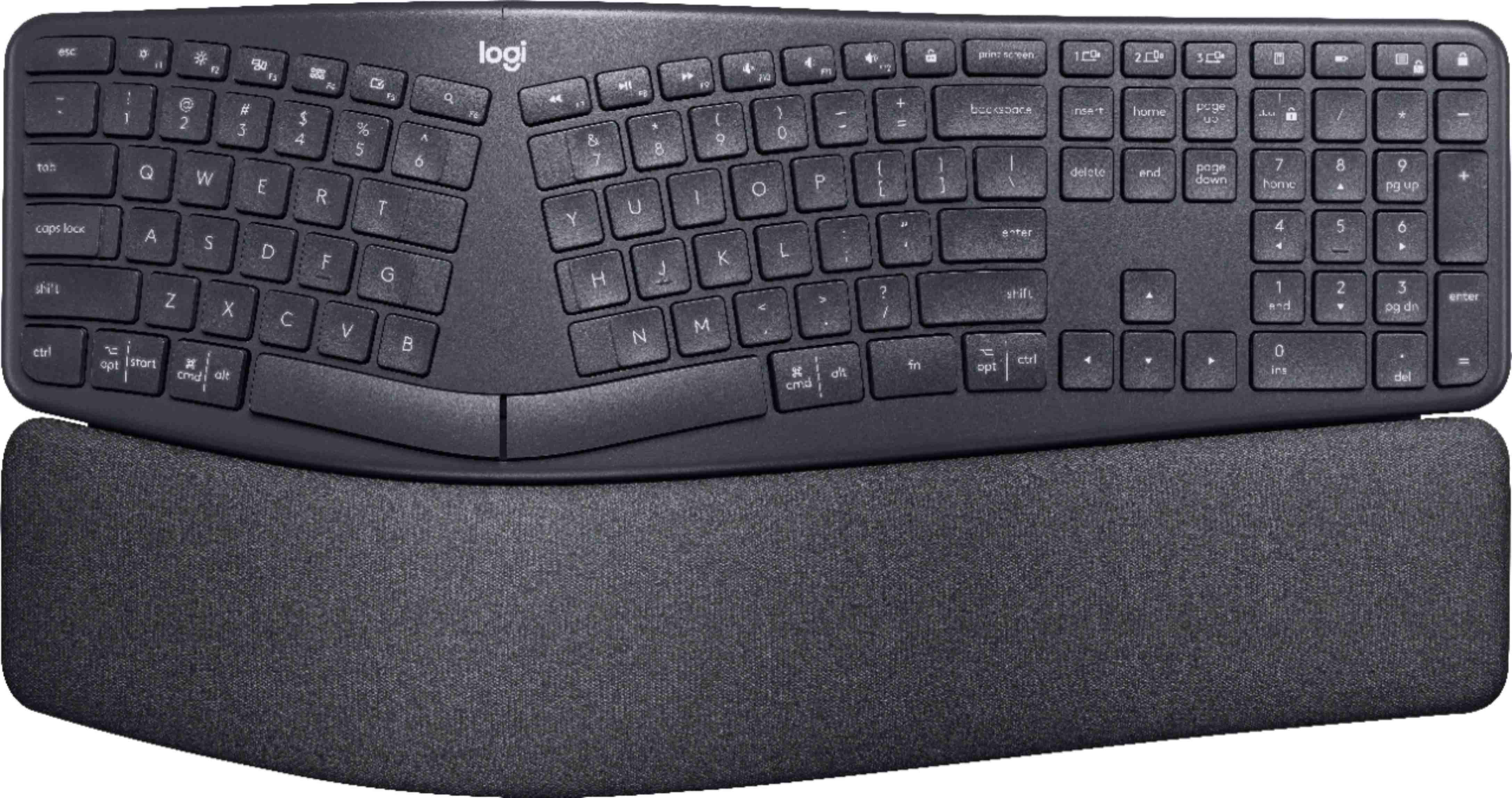 Teclado LOGITECH ERGO K860, Bluetooth, Negro, Inalámbrico TECLOG960