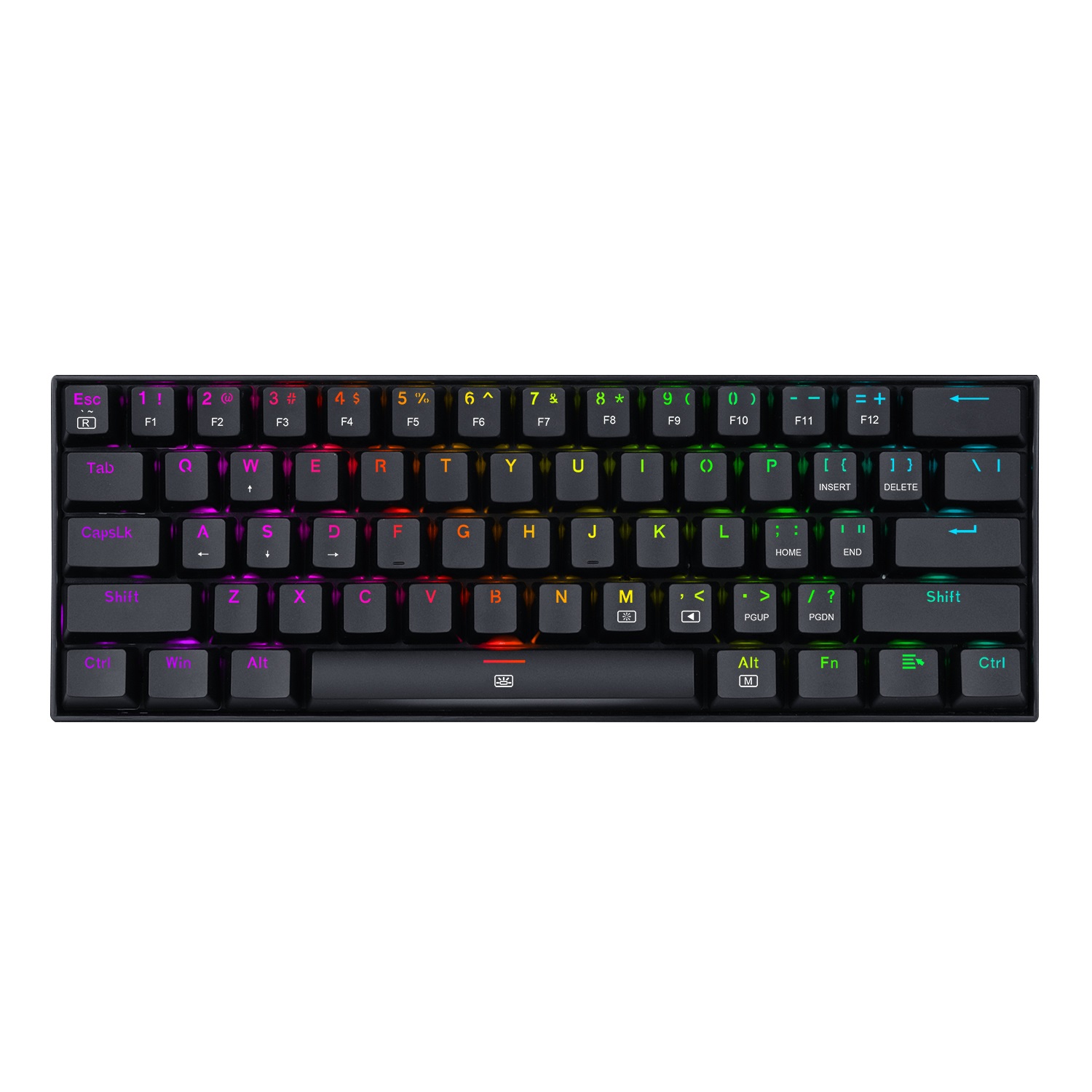Teclado Mecánico Redragon Dragonborn, K630RGB RED, Inglés, Negro, RGB TECRDG030