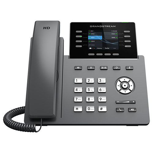 Teléfono IP Profesional Carrier de 8 líneas con 6 cuentas SIP, WiFi, Bluetooth, GDMS, Gigabit con Poe