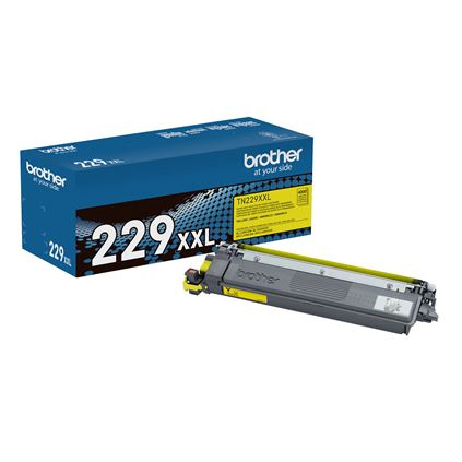 Toner Brother TN229XXLY, Amarillo, hasta 4,000 páginas, compatible solo con MFCL3780CDW CARBRT4410