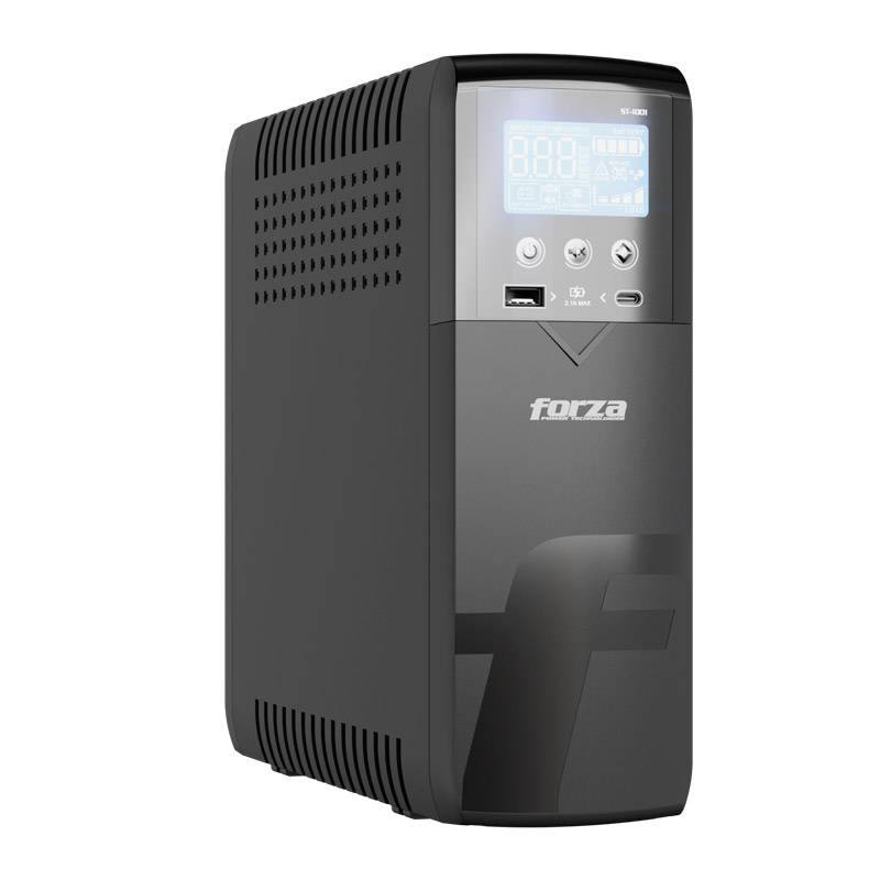 UPS Inteligente 1000VA/600W Torre Compacta, 10 salidas, LCD, Puertos USB de Carga, Software-120V