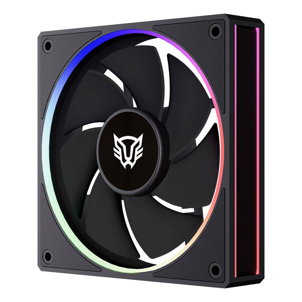 Ventilador de 120mm Balam Rush Eolox Bora-R EXB85R Velocidad: 600-1600 Rpm Flujo de aire: 48 CFM, Ruido: 28 dB ,7 Aspas (Inversas), Iluminacion ARGB VENBLR470