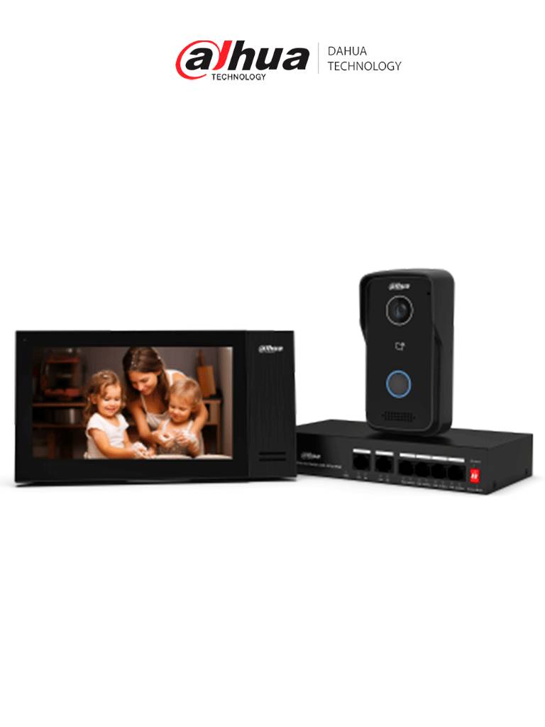 Kit DAHUA KITKTP02 -V2 - Kit de videoportero IP con monitor táctil de 7