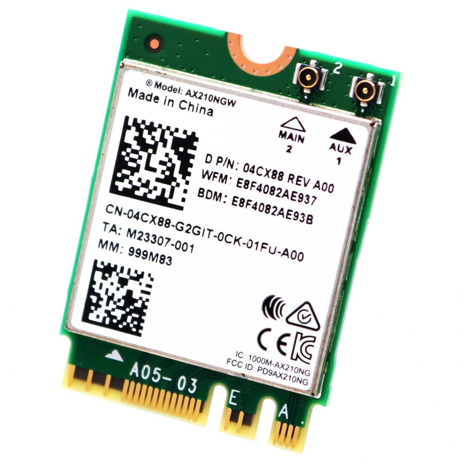 WIFI DELL M.2,INTEL,AX210 4CX88 89572936 ACCDLL6200