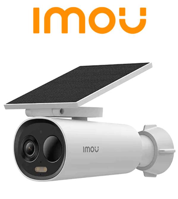 Cámara IMOU IPC-K9DCN-3T0WE/FSP12-T IP PT de 3MP con WiFi, con batería, panel solar incluido, lente de 2.8mm, audio bidireccional
