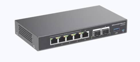 GRANDSTREAM (GCC6010) es un equipo todo en uno para empresas que integra firewall, router VPN, switch PoE y PBX IP