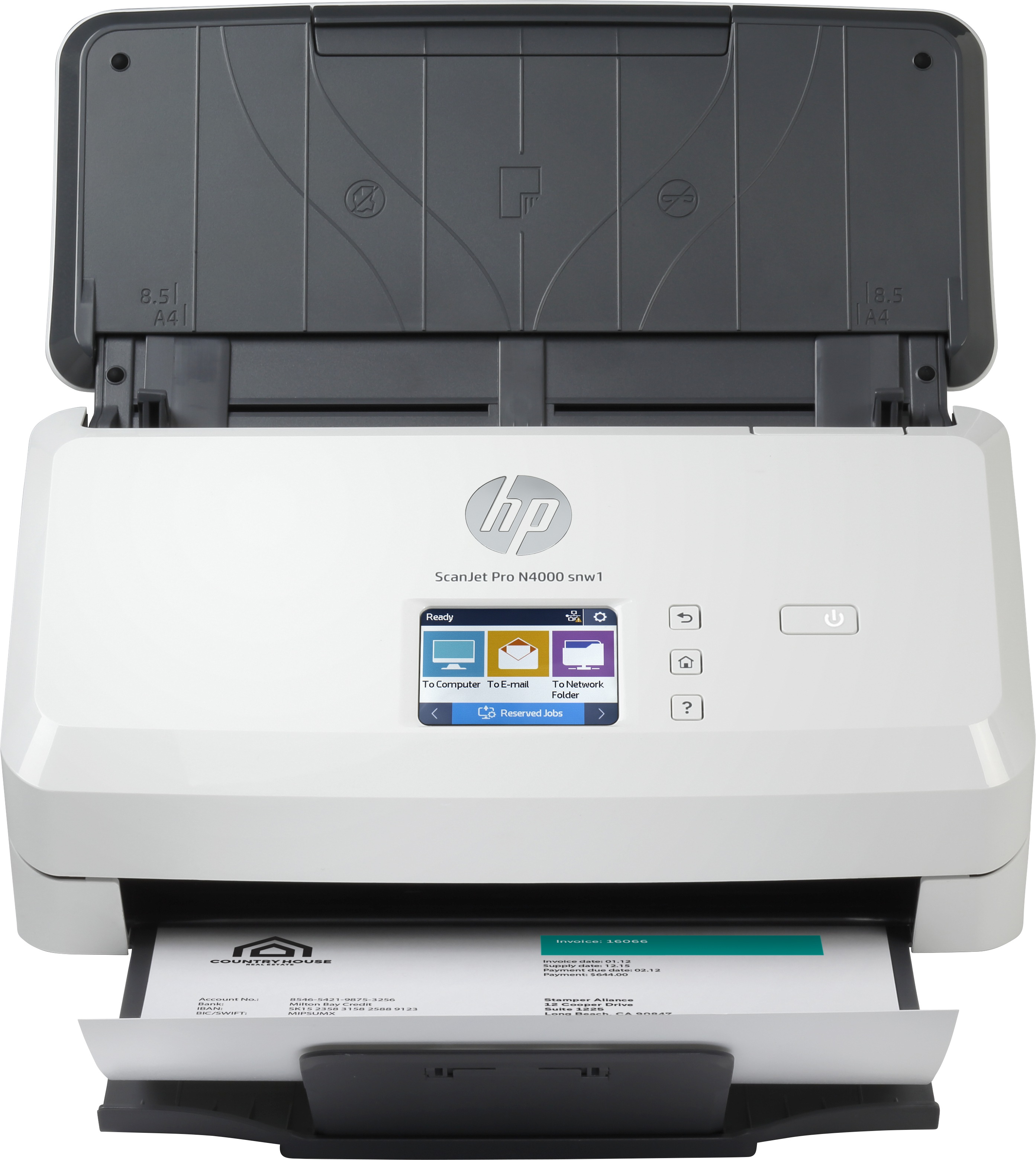 Escáner HP Scanjet Pro N4000 snw1 6FW08A SCAHPI440