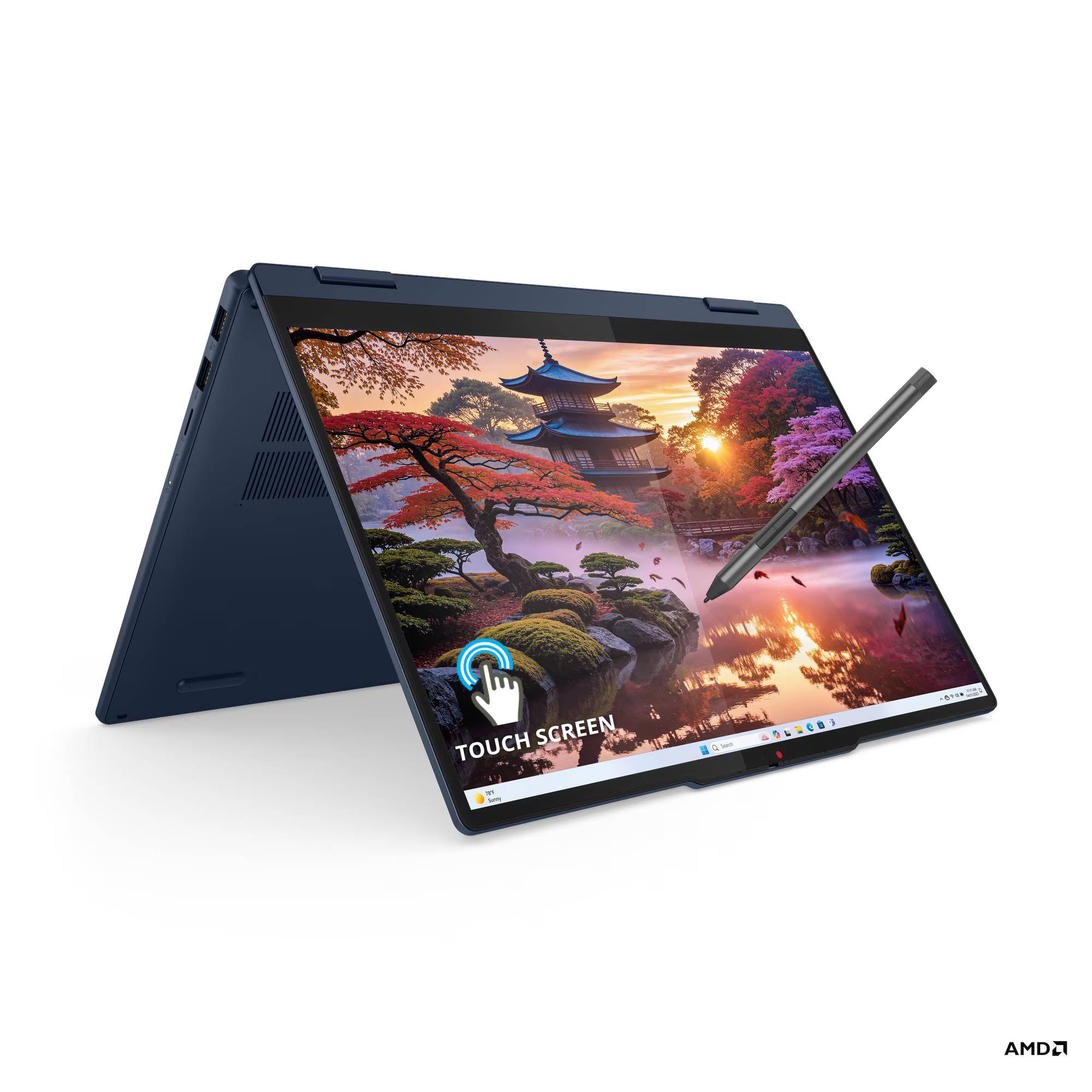 Lenovo IdeaPad 5 2-in-1 14AKP10, 83KT002TLM, Ryzen AI 7 350, RAM 16GB, Almacenamiento 512GB, TOUCH, W11 Home, 1 año de garantia COMLEV6860
