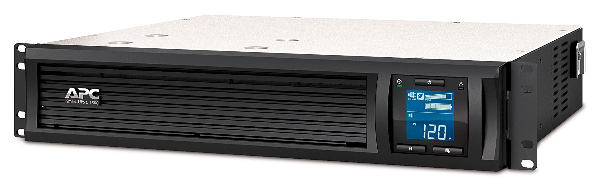No Break Capacidad 1500 VA 900 watts, 120V, L APC SMC1500-2UC, 1440 VA, 900 W, 3 h, Negro, Industrial y Oficina